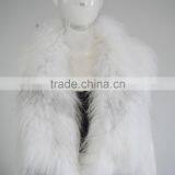 SJ818 Natural Color Real Fox Knit Winter Fashionable Vest thumbnail-6