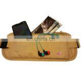 Beige Yellow Printed Rfid Blocking Cotton Hidden Wallet thumbnail-1