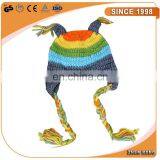 Custom Winter Hand Knitted Crochet Wool Girl Baby Hat thumbnail-1