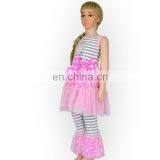 Fashion Girls Embroidery Stripe Clothing Sets Easter Boutique Outfits Baby Clothes Set thumbnail-2