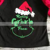 2021 Christmas Mommy and me T-shirt Tops Children Boys Girls Raglan Sleeve Tees Holiday Mom and Kids Clothing thumbnail-6