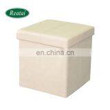 Reatai Hot Sale Colorful Leather Footstool Lounge Pouf Bench Ottoman thumbnail-6