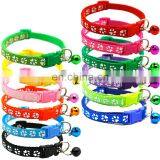 Wholesale Manufacturer Adjustable Soft High Quality Nylon Luxury Custom Pet Dog Collar For Dog With Bell Dog Collar thumbnail-6