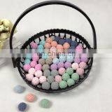 Organic Cotton Handmade 16 mm Teething Crochet Wooden Beads thumbnail-1