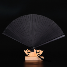 All Bamboo Folding Fan Japanese Style Bamboo Fan Ancient Style Manual Fan Small Women With You Small Dance Fan Customizable thumbnail-3