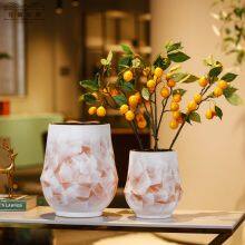 Retro Nordic Modern Simple Style Chinese Jingdezhen Ceramic Vase For Shopping Mall Decor thumbnail-1