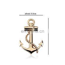 3d Metal Car Body Stickers Anchor Hooks Logo Insignia Boat Decorations Auto Decal Car Styling Accessories Exterior Stickers thumbnail-5
