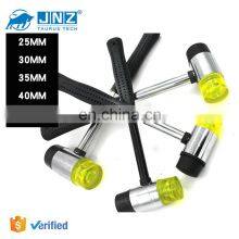 JNZ Heavy Duty Tool Round Black Rubber Head Double Faced Rubber Hammer Installation Hammer With Steel Handle thumbnail-2
