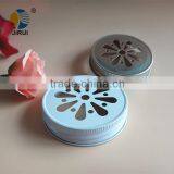 White Painting Daisy Cut Cap Hold Straw thumbnail-1