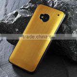 Luxury gold aluminum hard case for htc one m7 , back case for htc one m7
