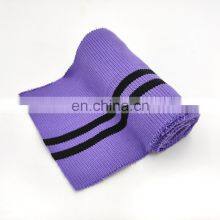 Soft Wash Polyester Garment Accessories High Quality Tshirt Ribbed Cuff Fabric Custom Plain Ribbing 1X1 thumbnail-2