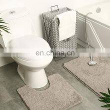 Washable Designer Anti Slip Designer Carpet Floor Luxury Toilet Mats 2 Piece Set Rug Bathroom thumbnail-5