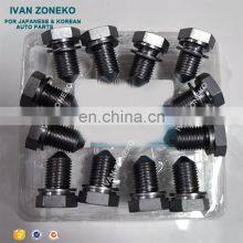 China Supplier Engine Oil Drain Plug Bolt Fit VW Golf Passat Jetta Beetle AUDI A3 A4 A5 5Pc OEM N90813202 thumbnail-4