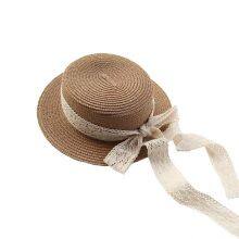 Sun-Proof Wholesale Paper Straw Designed Summer Fashion Wide-Brim Adults Beach Hat thumbnail-4