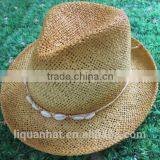Foldable Wholesale Custom Promotional Straw Summer Sun Panama Hat thumbnail-6