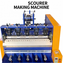 Home Cleaning Product Machinery 0.13MM Stainless Steel Wire Scourer Making Machine thumbnail-2