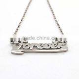 Mothers Day Wholesale Gifts Alphabet Letter Silver Pendant thumbnail-2