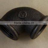 Black Malleable Cast Iron Pipe Fittings 90degree Beaded Pipe Fitting Elbow thumbnail-4
