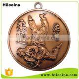 Wholesale Custom Cheap High Quality Gold Casting Metal Sports Award Jiujitsu Medal thumbnail-1