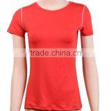 2015 New Summer Women's Fitness Sports Shirt PRO Tight Training Short Sleeve Perspiration Wicking Quick Dry 2003 thumbnail-3