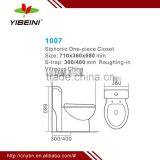 1007 Bathroom Sanitary Ware Ceramic Siphonic One Piece Toilet Seat thumbnail-2