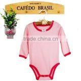 100% Cotton Soft Plain Girl Baby Romper Clothies With Long/short Sleeve thumbnail-1