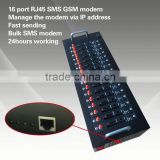 UC15 -16 modem Bulk sms via ip Rj45 gsm sms modem