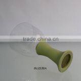 Handmade Black Colour Stem Glass White Wine Glass thumbnail-6