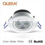 Aluminum Highlight/ Matt White Finish 3W 5W 7W 9W 12W Led Spot Light thumbnail-3