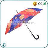 25" auto open fiberglass frame windproof straihgt rain umbrellas for sale
