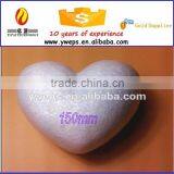 YIWU YIPAI EPS 60mm white Solid foam craft heart/foam glitter peach heart