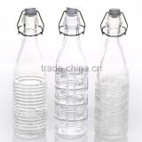 500ml Exclusive Design Clear Clip Glass Water Bottle