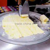Shentop STFLA-S150 Big 50*50CM Square Pan Roll Frying Ice Cream Machine Stainless Steel Roll Frying Ice Cream Machine thumbnail-5
