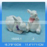 Hot Selling Ceramic Rabbit Craft,ceramic Rabbit Figurines for Home Decoration thumbnail-4