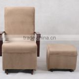 Shunde Tianfeng Rocking chair with Footstool--Espresso (New arrival)