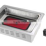 2 in 1 BBQ Korean Electric Pan Grill Steam Hot Pot and Teppanyaki Bbq Grill, GEF-2000UCT thumbnail-3