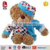 Custom Lovely Stuffed Bear With Hat and Clothes for Kids thumbnail-1