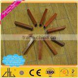 Wow!! Wood Grains Aluminium Profile Extrusion for Slat Fence Gate,balcony Handrail/square Tube Profile Outdoor Lounge Wood Alu thumbnail-1