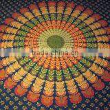 Indian Throw Mandala Cotton Multi Color Tapestry Wall Hanging Boho Decor Bedspread thumbnail-1