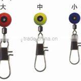 Quality Fishing Big Style Plastic Head Swivel With Interlock Snap