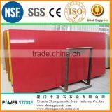 Pure Red Quartz Stone Tiles Faux Stone Wall