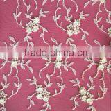 3D Rose Flowers Lace Bridal Lace Fabric With Sequin thumbnail-1