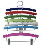 Colored Kids Baby Wood Shirt/pant /clip/top Hanger in a Flat, Space Saving Design thumbnail-1