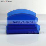 Unique Deisgn Cardboard Blue Acrylic Brochure Holder thumbnail-2