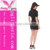 Custom Made Hot Sell And Cheap Uniforms Woman Black Military Uniforms thumbnail-6