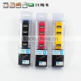 Hi-speed 4 Port MINI Colorful USB 2.0 HUB 480MbPS For PC Laptop Computer thumbnail-6