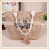 2015 Newest Fashion Jute Lady Bag For Shopping thumbnail-2