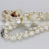 Long Pearl Necklace 12mm AA Baroque 36 Inches Fresh Water Pearl Necklace thumbnail-4
