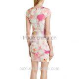 New Dress Collection Office Wear Cap Sleeve Fashion Woman Pencil Formal Dress thumbnail-2