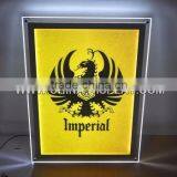 Advertising Product Acrylic Sign Board Crystal Menu Board Led Menu Light Box